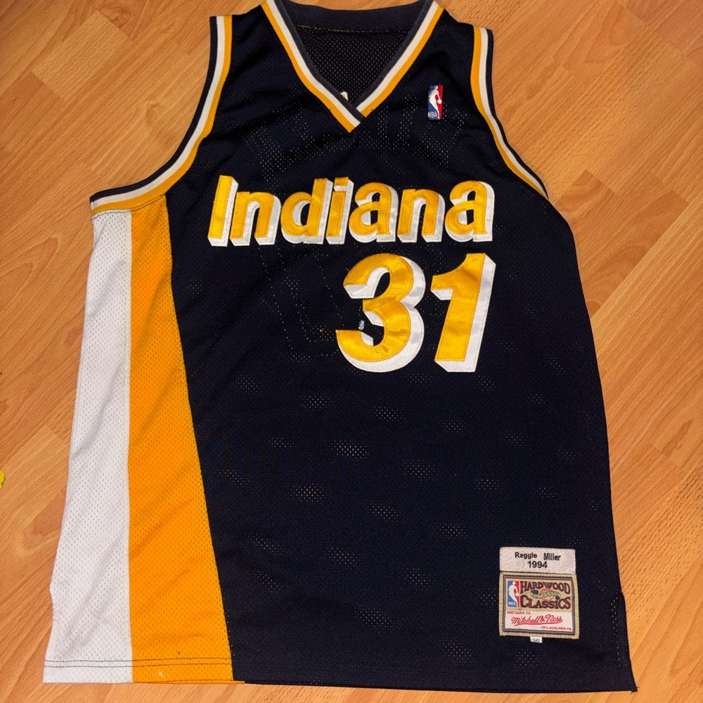 Mitchell & Ness Hardwood Classics Reggie Miller Indiana Pacers Jersey Size 50L